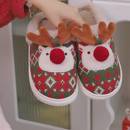 SoleMates™ Reindeer Slippers