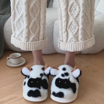 SoleMates™ Cow Slippers