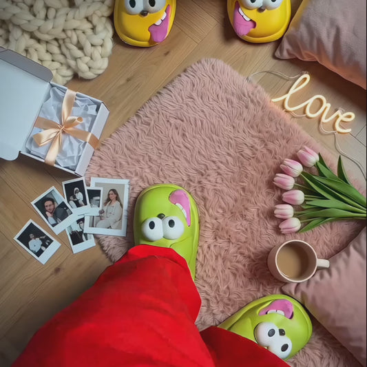 SoleMates™ Kissing Slippers
