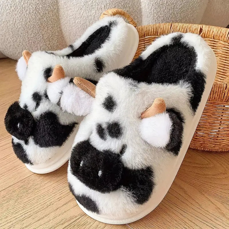 SoleMates™ Cow Slippers