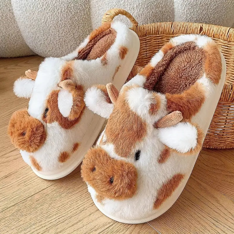 SoleMates™ Cow Slippers