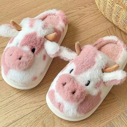 SoleMates™ Cow Slippers